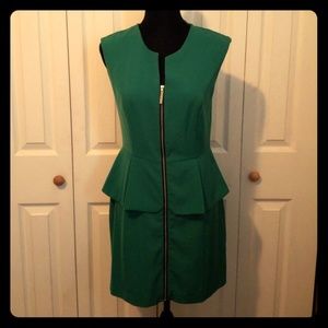 Green Peplum Dress/Jumper Size 10